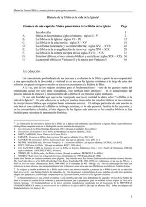 Historia de la Biblia en la Vida de la Iglesia