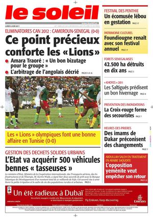 Edition du 06 Juin 2011