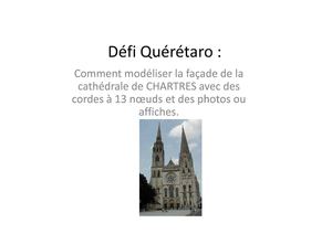 Résultat du défi "façade de la cathédrale de CHARTRES"