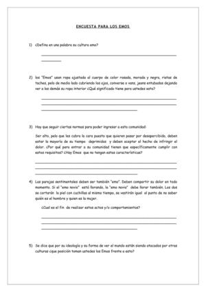ENCUESTA PARA LOS EMOS[1]