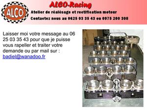 Réalésage nikasil cylindre moto