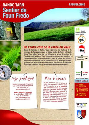 Fiche randonnée du sentier de "Foun Fredo"