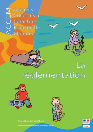 Réglementation des Accueils Collectifs de Mineurs en Vaucluse