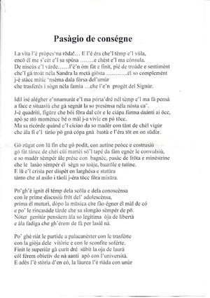 Pasàgio de conségne