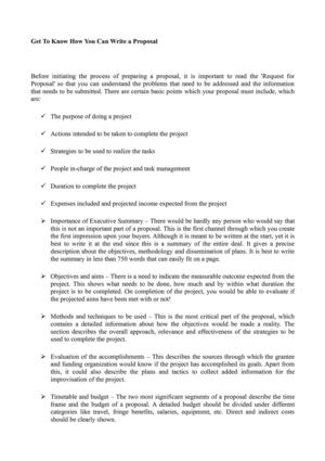 Get To Know How You Can Write a Proposal