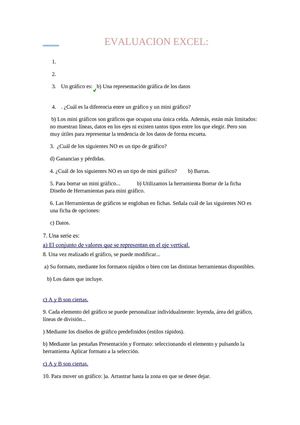 evaluacion excel
