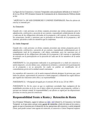 obligaciones fiscales de los uniones temporales y consorcios