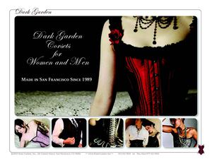 Dark Garden Corset Catalogue: Ready-to-Wear, Made-to-Order & Custom from San Francisco
