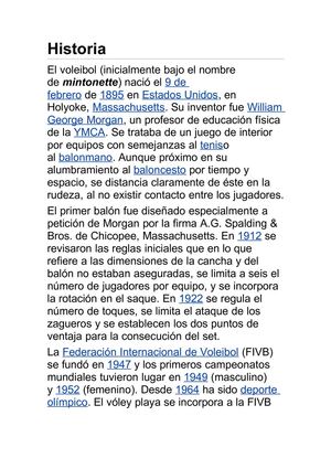 historia del voleibol