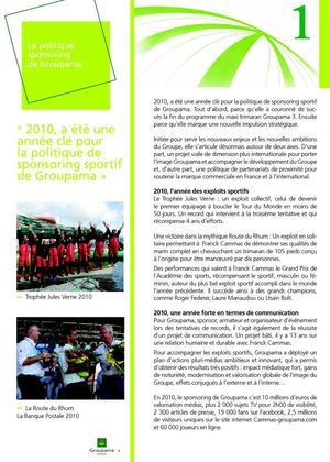 Dossier de presse Sponsoring Groupama juin 2011
