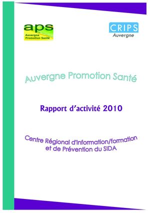 RA APS-CRIPS 2010 - Activités