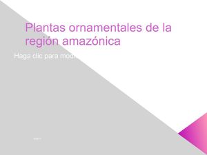 plantas ornamentales de la amazonia