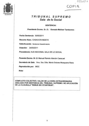 Sentencia TS equilibrio economico interno del Convenio Seguridad Privada (30-05-2011)