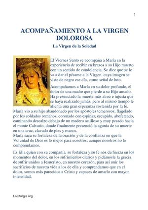 ACOMPAÑAMIENTO A LA VIRGEN DOLOROSA