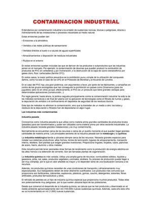 CONTAMINACION INDUSTRIAL