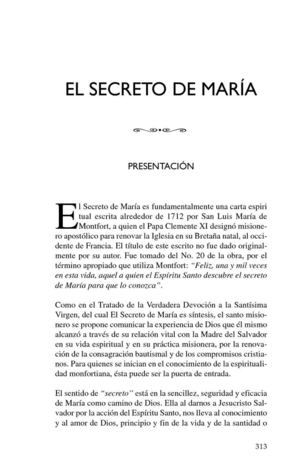 EL SECRETO DE MARÍA. San Luis María de Montfort