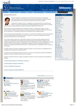 Christine Fréchette, ancienne employée du Gouvernement du Parti Québécois du Québec et fondatrice du parlement modèle pour l'Amérique du nord