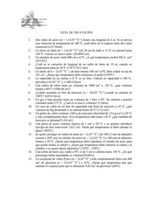 Problemas dilatación
