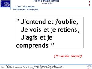 LEI Gaston BACHELARD (Paris): de la création pédagogique à la lumière, juin 2011