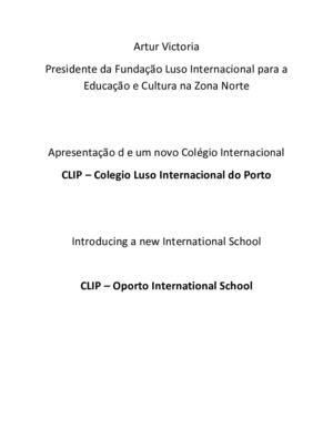 Artur Victoria apresenta o CLIP – Colegio Luso Internacional do Porto