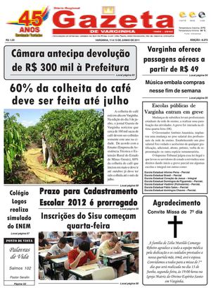 Jornal Gazeta de varginha 11 A 13 / 06-2011