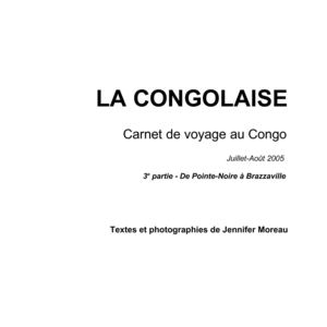 La Congolaise - Carnet de voyage - part 3