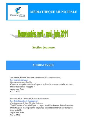 Nouveautés jeunesse printemps/été 2011