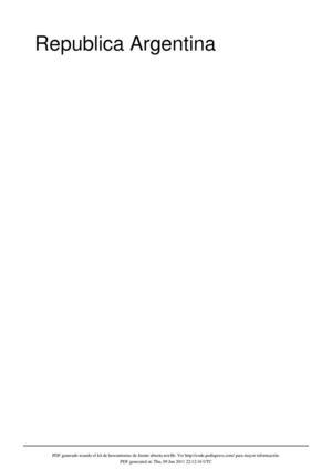 REPUBLICA ARGENTINA