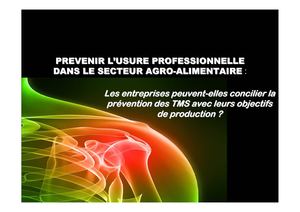 PowerPoint pour la soutenance orale du mémoire usure professionnelle