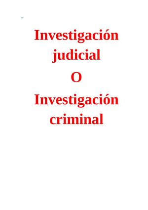 Investigacion judicial