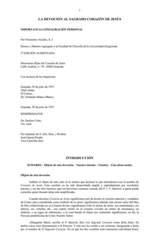 La Devocion al Sagrado Corazon de Jesus
