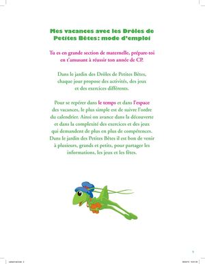 Mes vacances avec les Drôles de Petites Bêtes cahier 2 (5-6 ans)