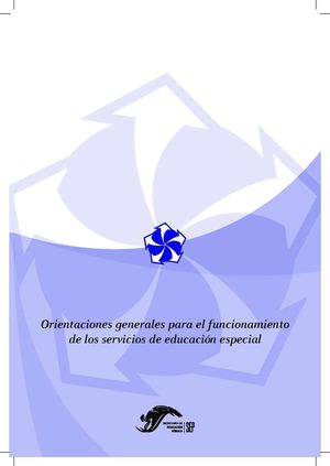 Orientaciones generales para las USAER