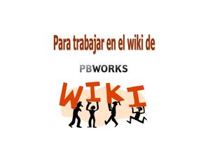 Tutorial para crear un wiki en Pbworks