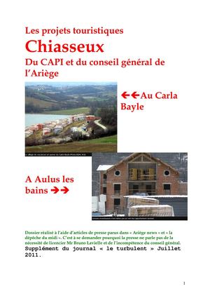 Dossier carla bayle et Aulus les bains