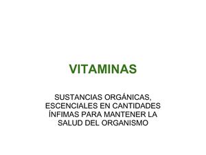 VITAMINAS