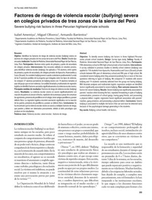 FACTORES DE RIESGO DE VIOLENCIA 