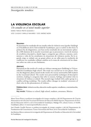 9 LA VIOLENCIA ESCOLAR