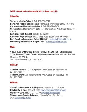 Telfair - Quick facts - Community Info