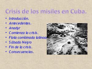 Crisis de los misiles en Cuba