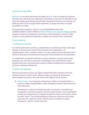 que es un computador y partes 