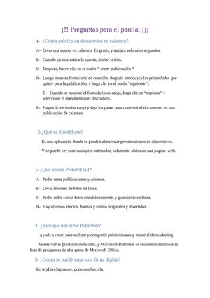 Preguntas para el parcial