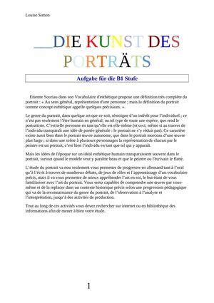 die kunst des Porträts