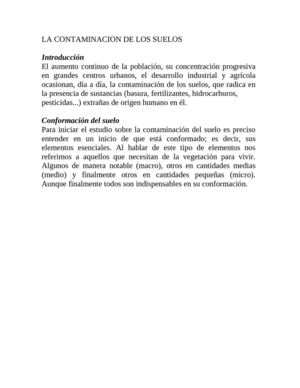 la contaminacion de los suelos 