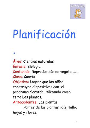 Planificacion Ciencias  naturales