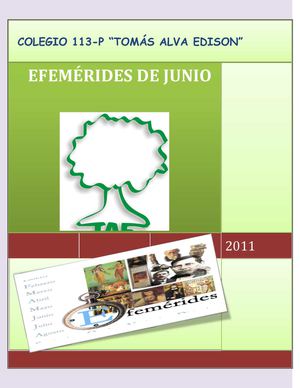 EFEMÉRIDES DE JUNIO