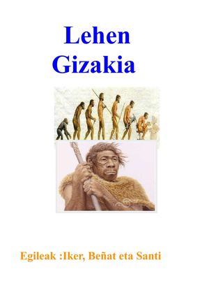Lehen Gizakia 2