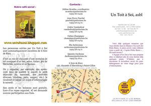 Triptyque de l'asbl Un Toit à Soi