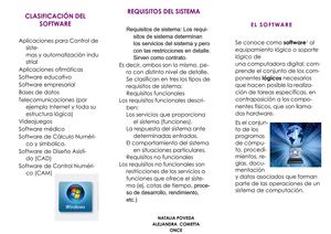 Folleto sobre el Software
