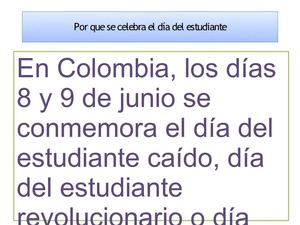 trabajo del dia del estudiantes